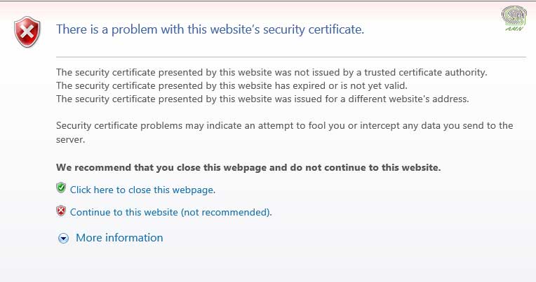 ssl certificate error